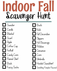 7 Insanely Fun Printable Fall Scavenger Hunt For Kids