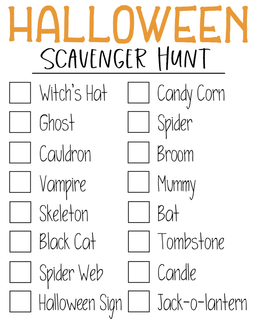 7 Insanely Fun Printable Fall Scavenger Hunt For Kids