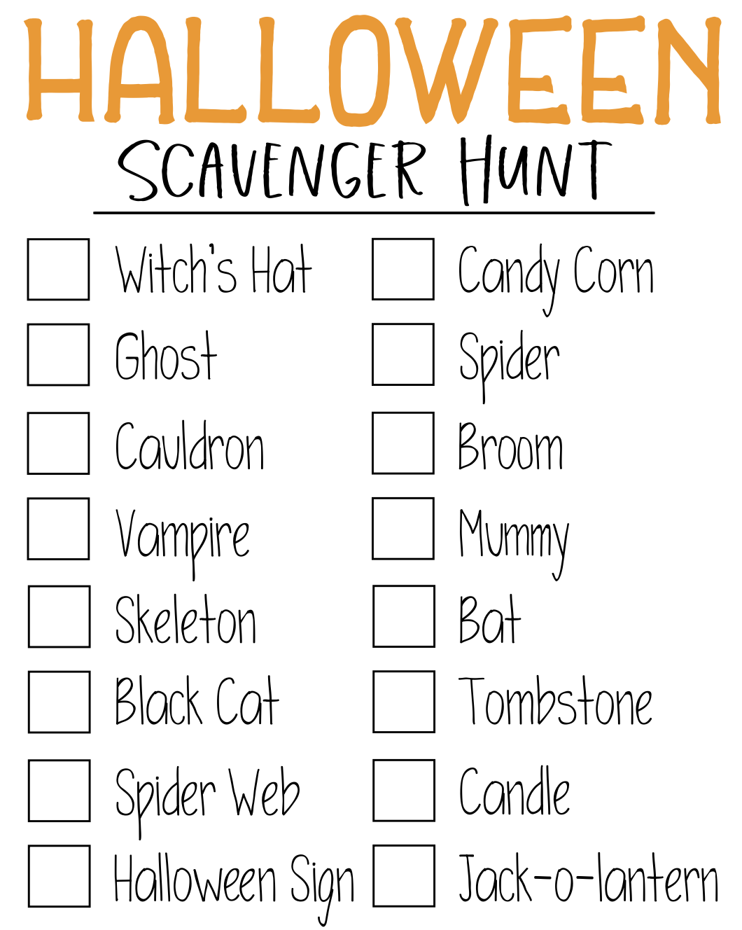 7 Insanely Fun Printable Fall Scavenger Hunt For Kids