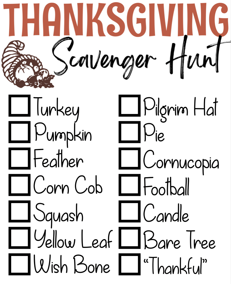 7 Insanely Fun Printable Fall Scavenger Hunt For Kids