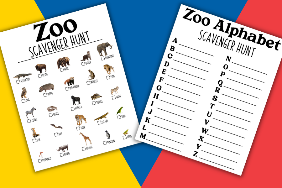 FREE Zoo Scavenger Hunt Printable For Kids