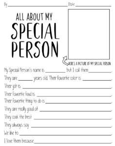 FREE All About My Dad Printable Questionnaire Perfect For Father's Day