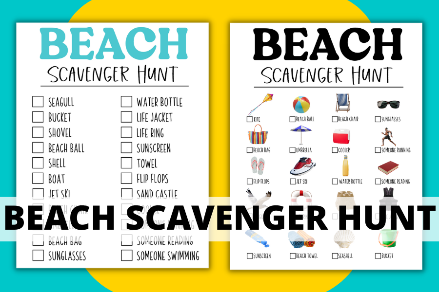 Fun Beach Scavenger Hunt Printable For Kids