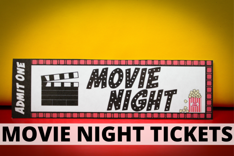 FREE Printable Movie Night Tickets For Your Next Family Movie Night