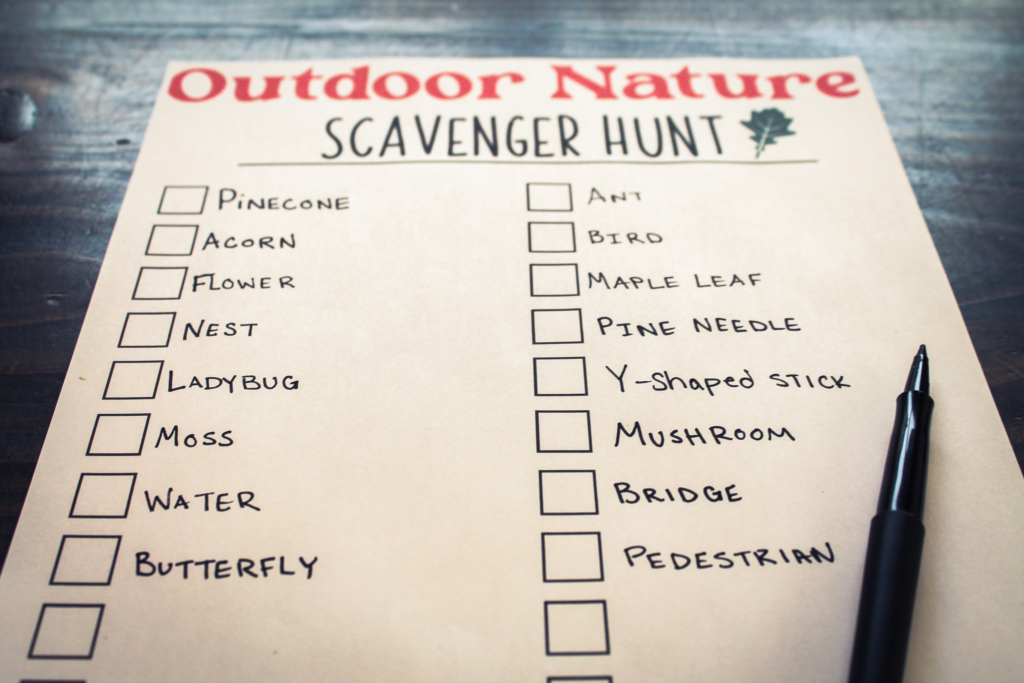 FREE Outdoor Nature Scavenger Hunt Printable For Families