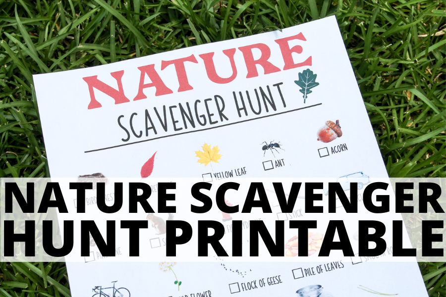 FREE Outdoor Nature Scavenger Hunt Printable For Families