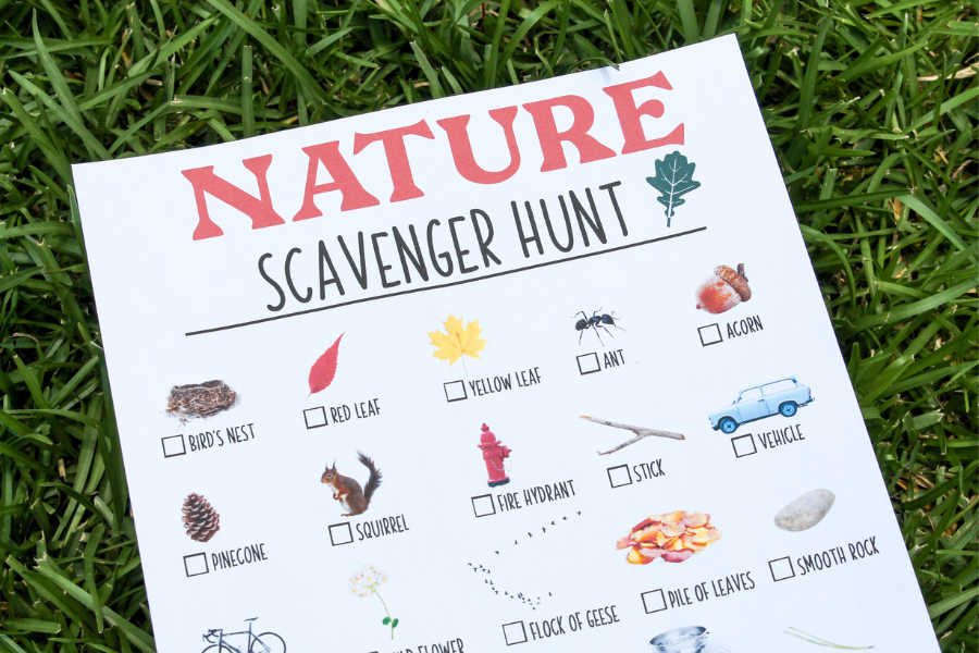 FREE Outdoor Nature Scavenger Hunt Printable For Families