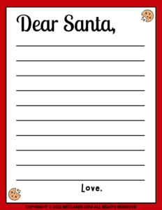 5 Adorable Free Printable Letters To Santa Claus