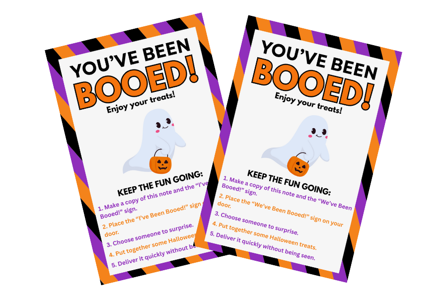 FREE You've Been Booed Printable Sign For Halloween
